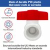 American Built Pro Ball Valve 1/2 in. Slip x Slip PVC Schedule 40, 3PK BVP050-P3